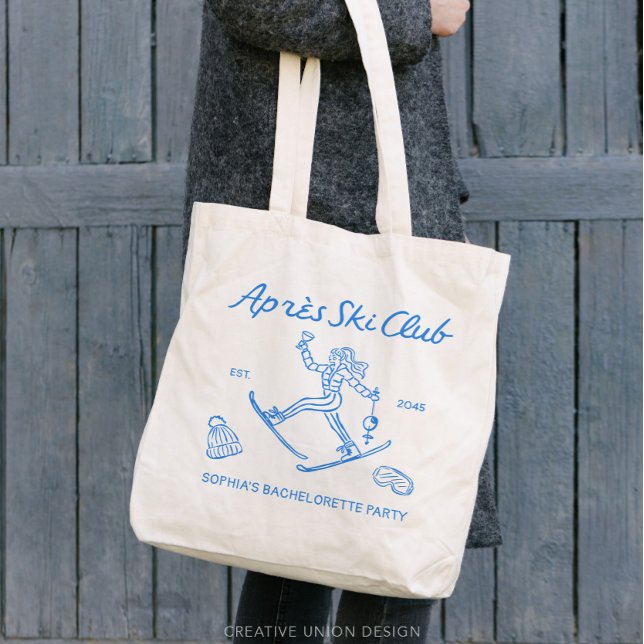 Efter skidfester Sjungande möhippa-presenter Tygkasse (apres ski club tote)