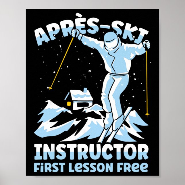 Efter skidinstruktör Skidor _1 Poster (Framsidan)