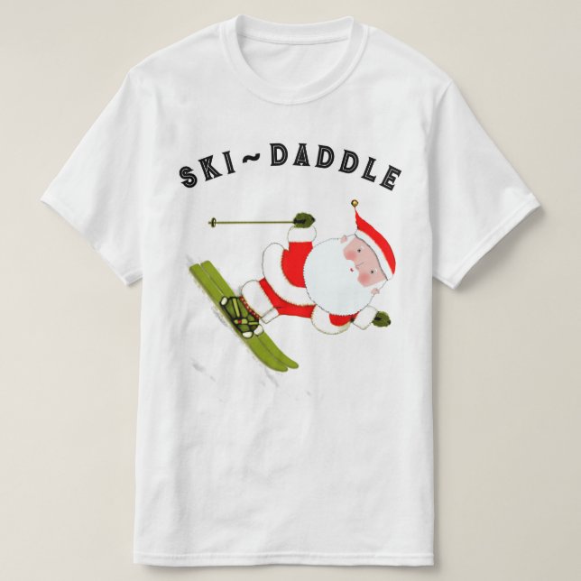 Efter skidor kläder t shirt (Design framsida)