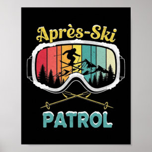 Efter skidpatrullens skidglas för snowboardåkare poster