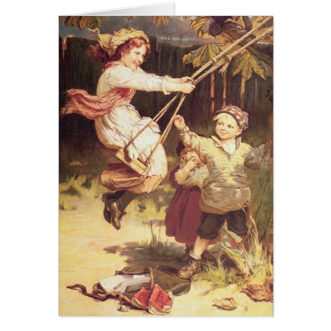 Efter skola hälsningskort (Framsidan)