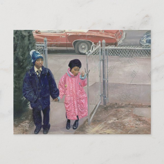 Efter skolan 1991 vykort (Framsida)