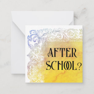 *~* EFTER SKOLAN? AP63 Friends Flat Note Card Anteckningskort