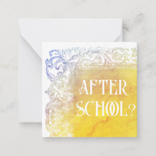 *~* EFTER SKOLAN? AP63-relationskort för platt ant Anteckningskort