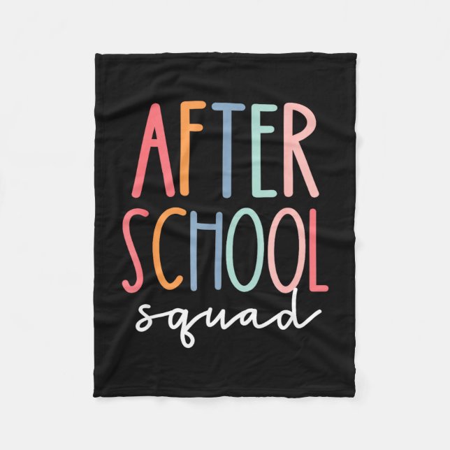 Efter skolans sällskap söta efter skolans program fleecefilt (Framsidan)