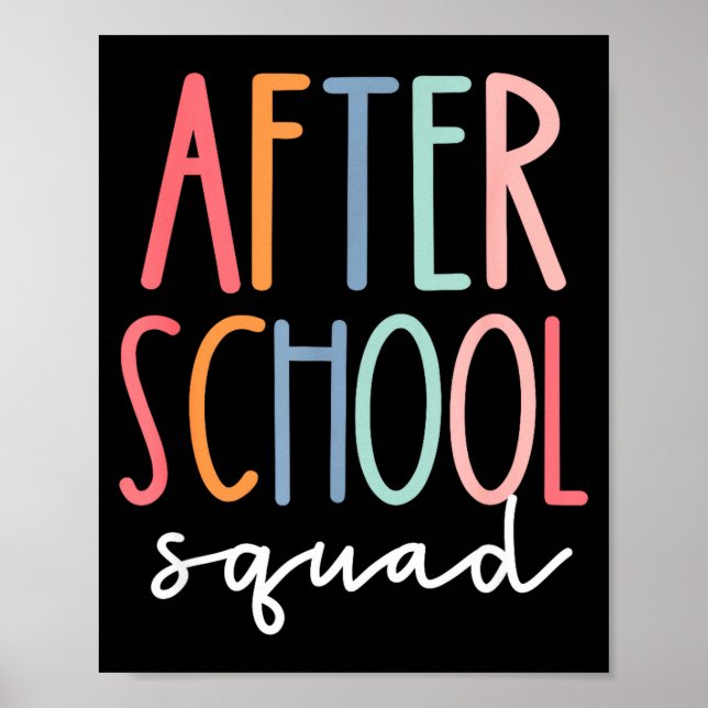 Efter skolans snygga efter skolans program poster (Framsidan)