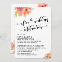 Efter skriptBlommigten Bröllop Firande Hearts