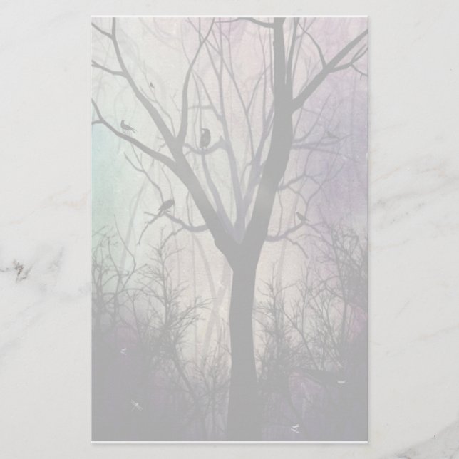 Efter skymningbrevpapper brevpapper (Framsida)