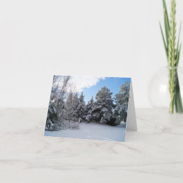 Efter snöstormen, julklapp kort