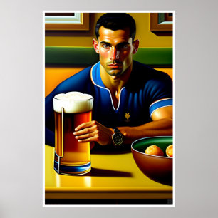 Efter spel - rugby Art-utskrift Poster