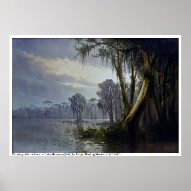 Efter Storm - Sjö Maurepas[1888] Poster (Framsidan)