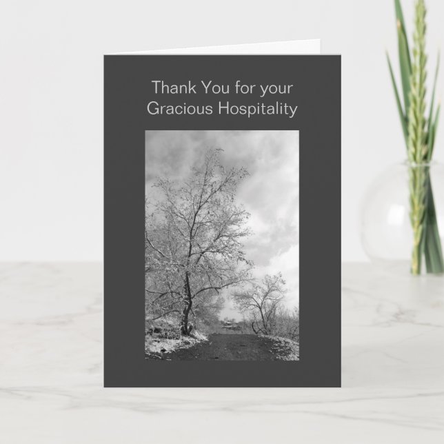 Efter Tacken Snö-mall Tack Kort (Framsida)