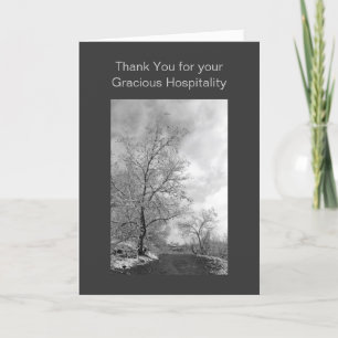 Efter Tacken Snö-mall Tack Kort