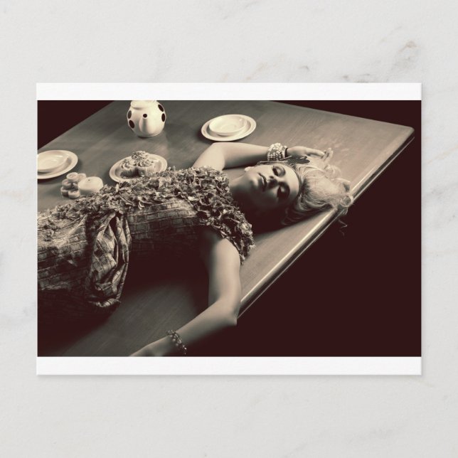 Efter te party vykort (Framsida)