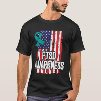 Efter traumatisk Stressa - störning PSTD-medvetenh T Shirt