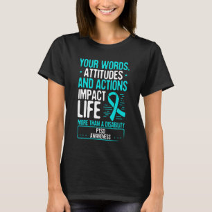 Efter traumatisk Stressat sjukdom Månadsvisa meny T Shirt
