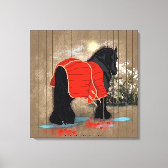 Efter trimning - arbetsyta med omformad yta canvastryck (Framsida)