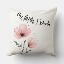 Efter tro, jag blommar kudde