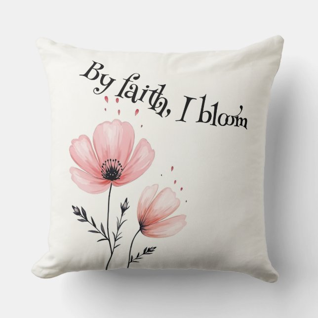Efter tro, jag blommar kudde (Framsida)
