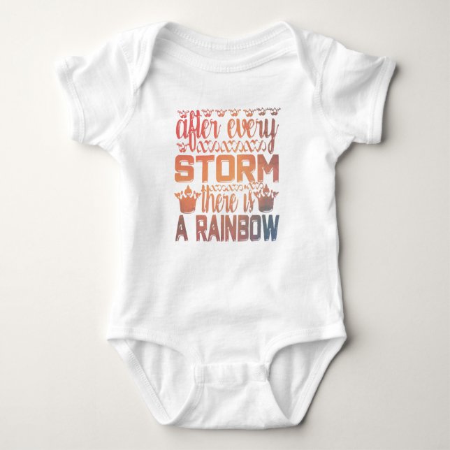 Efter varje storm finns det en regnbåge i Baby T Shirt (Framsida)