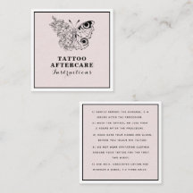 Efterbehandlingsanvisningar för fjäril Blommigt Ög