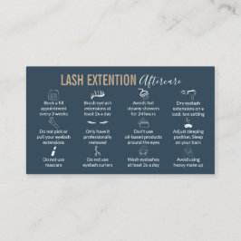 Efterbehandlingsanvisningar för Lash hiss Visitkort