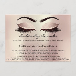 Efterbehandlingsanvisningar för Makeup Rosa ros G Inbjudningar