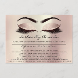 Efterbehandlingsanvisningar för Makeup Rosa ros G Inbjudningar