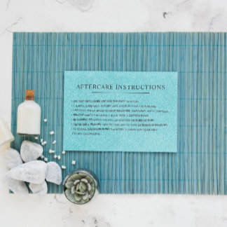 Efterbehandlingsinstruktioner för ögonfransar i gl visitkort