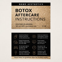 Efterbehandlingskort för dermalt fyllmedel i Glitt