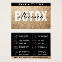 Efterbehandlingskort för dermalt fyllmedel i Glitt