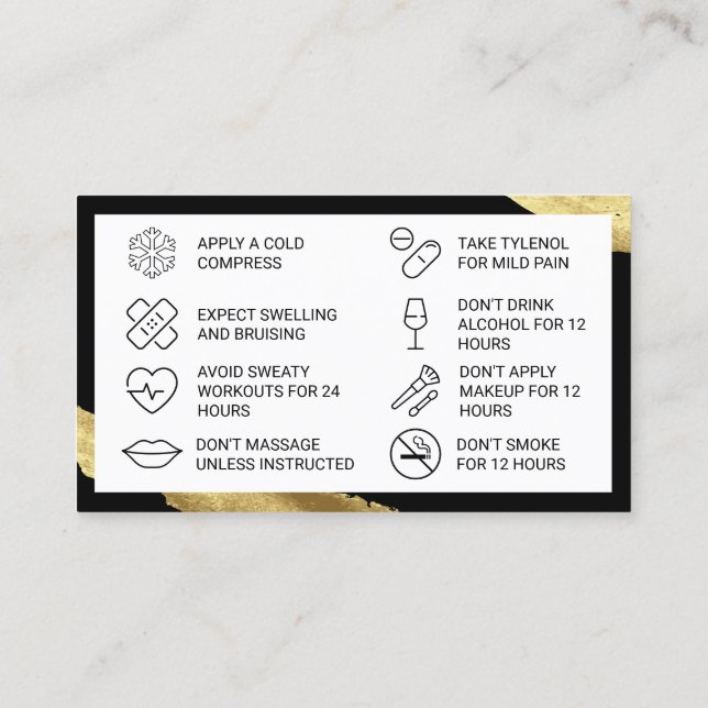  Efterbehandlingskort för fyllning av rosa Visitkort (Baksida)