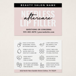 Efterbehandlingskort för Läppar i Färg Visitkort