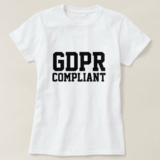 Eftergiven GDPR T Shirt (Design framsida)
