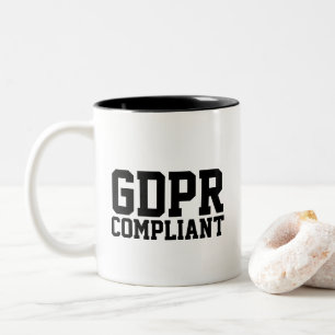 Eftergiven GDPR Två-Tonad Mugg