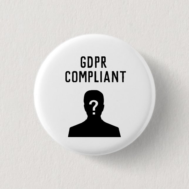 Eftergivena GDPR knäppas Knapp (Framsida)