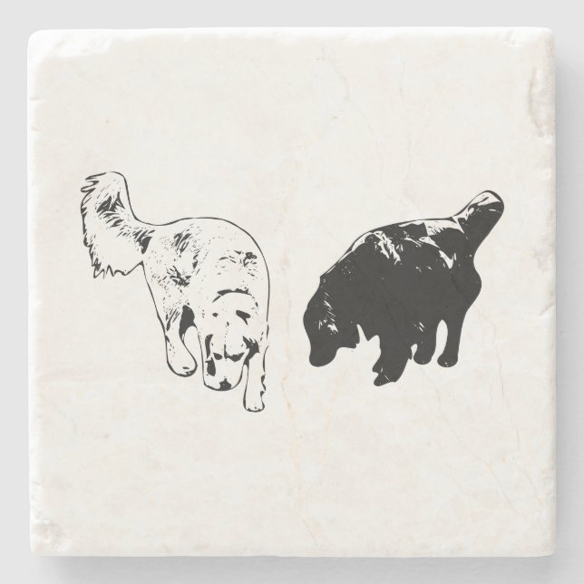 Efterglow Bord Hush - Retriever Duo Stenunderlägg (Framsidan)