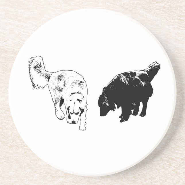 Efterglow Kant - Retriever Duo Underlägg (Framsidan)