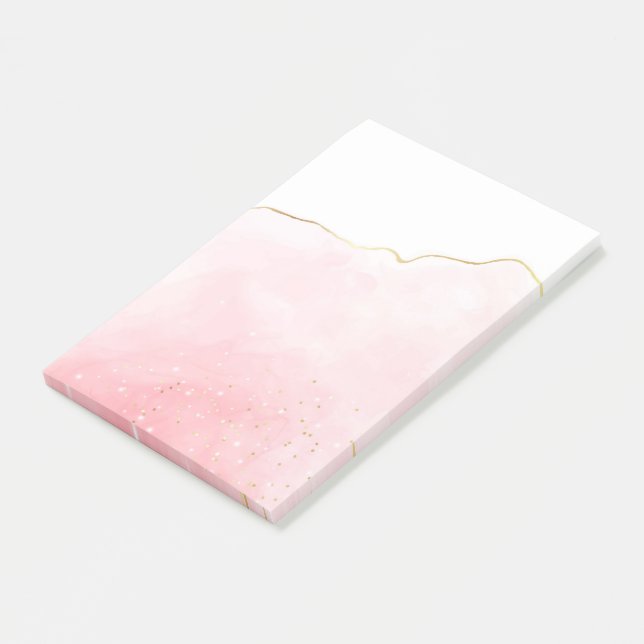 Efterhandsanteckningar för vattenfärg post-it block (Vinklad)