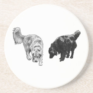 Efterhandsglow Dot Sip - Retriever Duo Underlägg