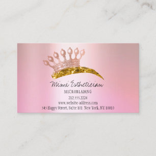 Efterhandsinstruktion Eyebrow Krona Ro Rosa Guld Visitkort