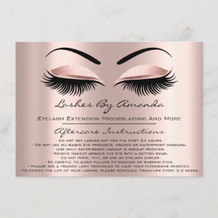 Efterhandsinstruktioner: Bash Ro Brows Makeup Inbjudningar