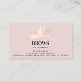 Efterhandsinstruktioner Eyebrow Krona Microblading Visitkort