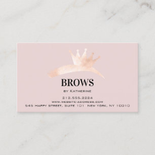 Efterhandsinstruktioner Eyebrow Krona Microblading Visitkort