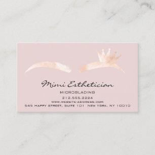 Efterhandsinstruktioner Eyebrow Krona Microblading Visitkort