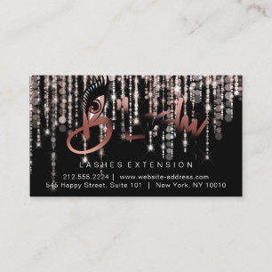 Efterhandsinstruktioner Eyelash Drips Black Logoty Visitkort