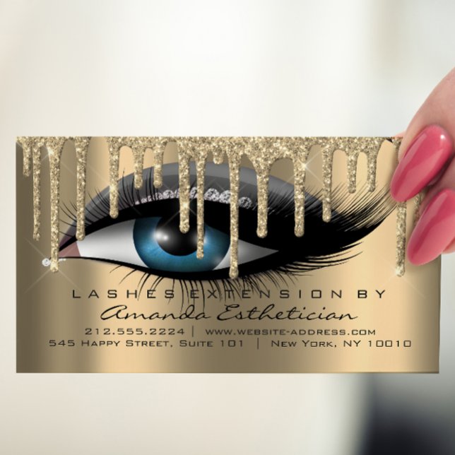 Efterhandsinstruktioner Eyelash Extension VIP Visitkort (Skapare uppladdad)