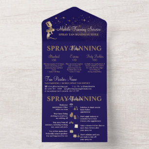 Efterhandsinstruktioner för spray Tan Flyer-flotta