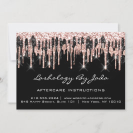 Efterhandsinstruktioner: Lash Back Ro Guld Drives Inbjudningar