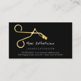 Efterhandsinstruktioner: Lash Curve Guld Black Visitkort